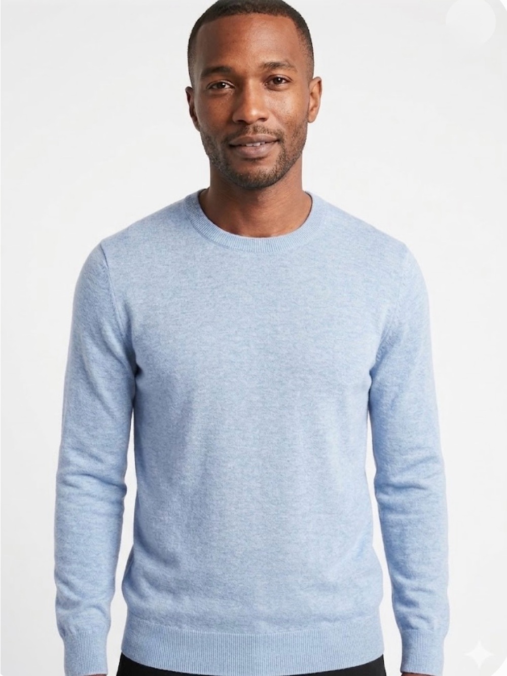 Banana Republic Men Crew Neck Lightweight Sweater Medium. Blue. Preppy Classic